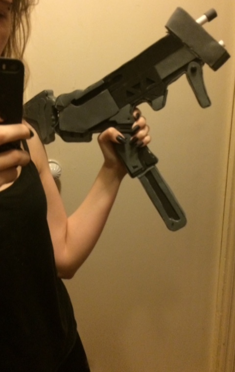 How I made Sombra's submachine gun - My, Overwatch, Sombra, Blizzard, Cosplay, Longpost