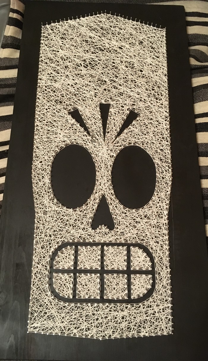 Manny Calavera в String Art - Моё, String Art, Grim Fandango, Моё