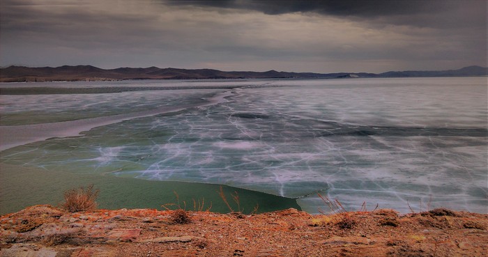 Baikal. Vicinities of Uyug - 2015. Part 5. Small - My, Baikal, Landscape, Dog