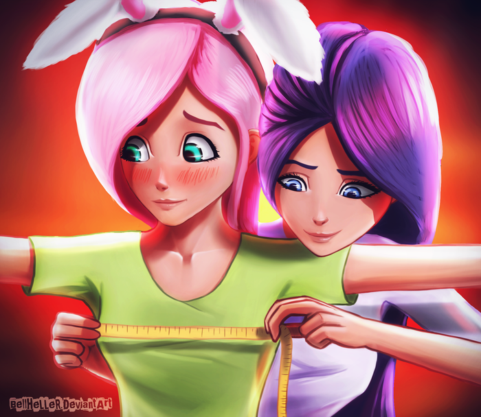 Stand still My Little Pony, Ponyart, Fluttershy, Rarity, 