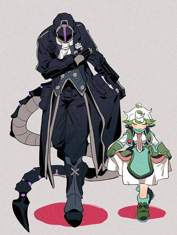 Best dad - Made in abyss, Bondrewd, Nanachi, Prushka, Mitty, Anime, Anime art, Longpost