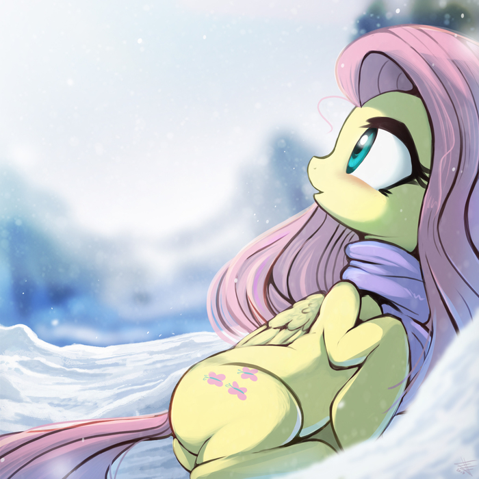 Winter Flutter by FidzFox - My Little Pony, Fluttershy, Fidzfox