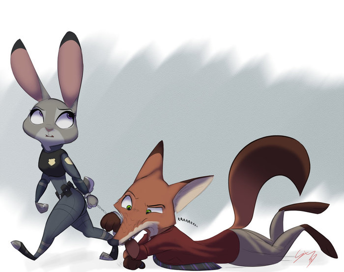 Keep chewing, fox - , Nick wilde, Judy hopps, Zootopia