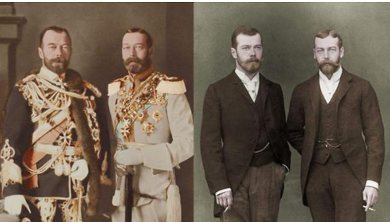 In the photo there are two kings - Nicholas II and George 5 - My, Story, Russia