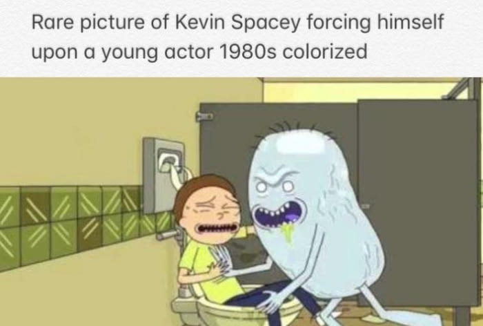 Picture in color: Kevin Spacey rapes a young actor in the 80s - Kevin Spacey, Изнасилование, 9GAG