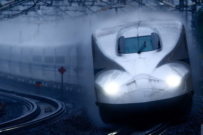 Atmospheric photos of Japanese trains - Longpost, Rain, Japan, A train, The photo