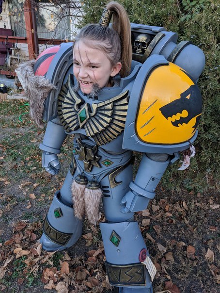 When Dad Isn't an Asshole - Warhammer 40k, Children, Cosplay, Space wolves, Longpost