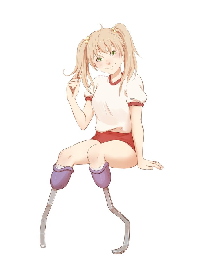 Emi Ibarazaki - Katawa shoujo, Emi Ibarazaki, Anime art, Anime, Visual novel, Not anime, Art