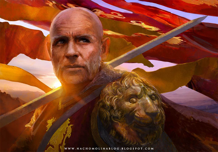 Heroes of the George Martin Universe By Nacho Molina - Game of Thrones, PLIO, Art, , Tywin Lannister, Melisandre, Longpost