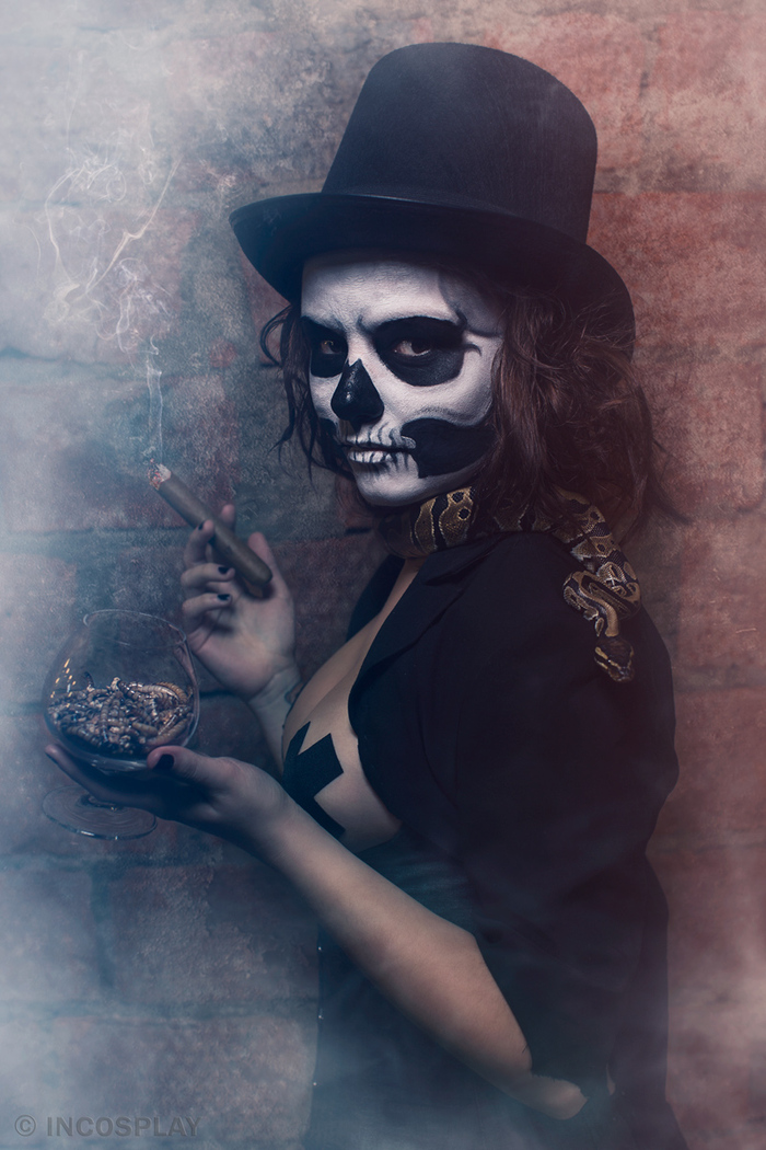 Baron Samedi (Baron Saturday) - NSFW, , Baron Saturday, Cosplay, Strawberry, Longpost