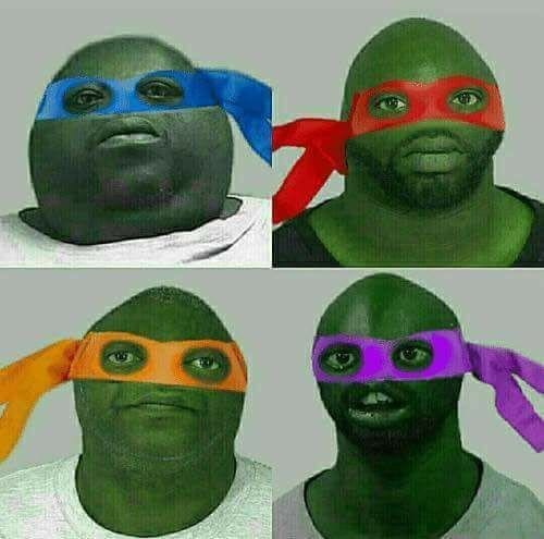 Teenage mutant nigga turtles - Teenage Mutant Ninja Turtles, Black people, Photoshop, 9GAG