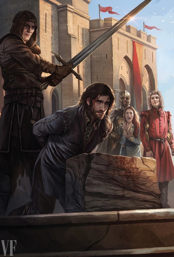 Illustrations by Magali Villeneuve - Game of Thrones, PLIO, Art, Robb stark, Jon Snow, Robert Baratheon, Khal Drogo, Longpost