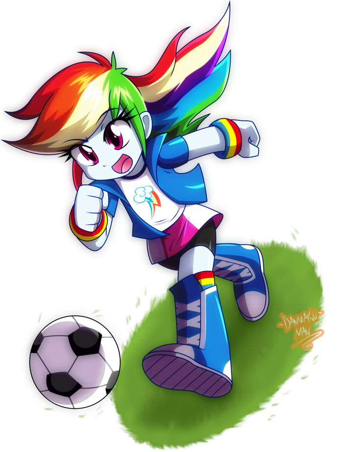 Soccer Star My Little Pony, Equestria Girls, Rainbow Dash, Danmakuman