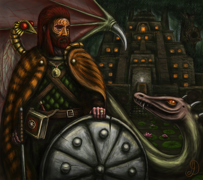 Tazar and the Fortress from Heroes of Might and Magic 3 - My, Герои меча и магии, HOMM III, Games, Step-by-step strategy, Art, Might and magic, Computer games