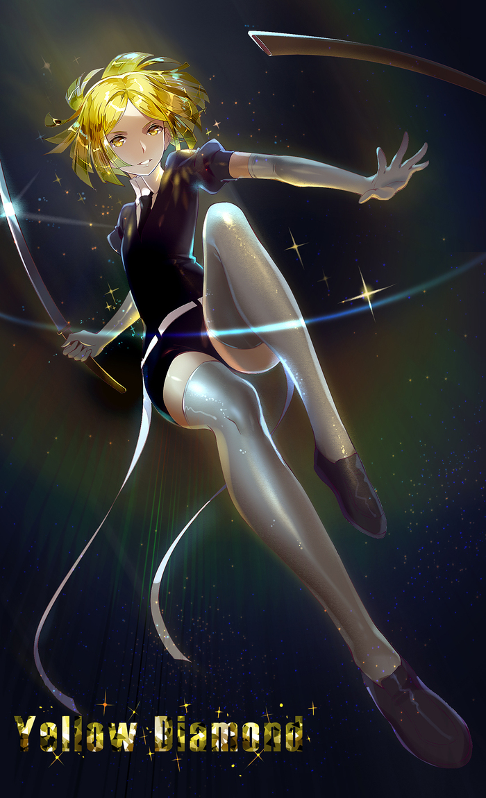 Anime art - Anime Art, Аниме, Yellow Diamond, Houseki No Kuni