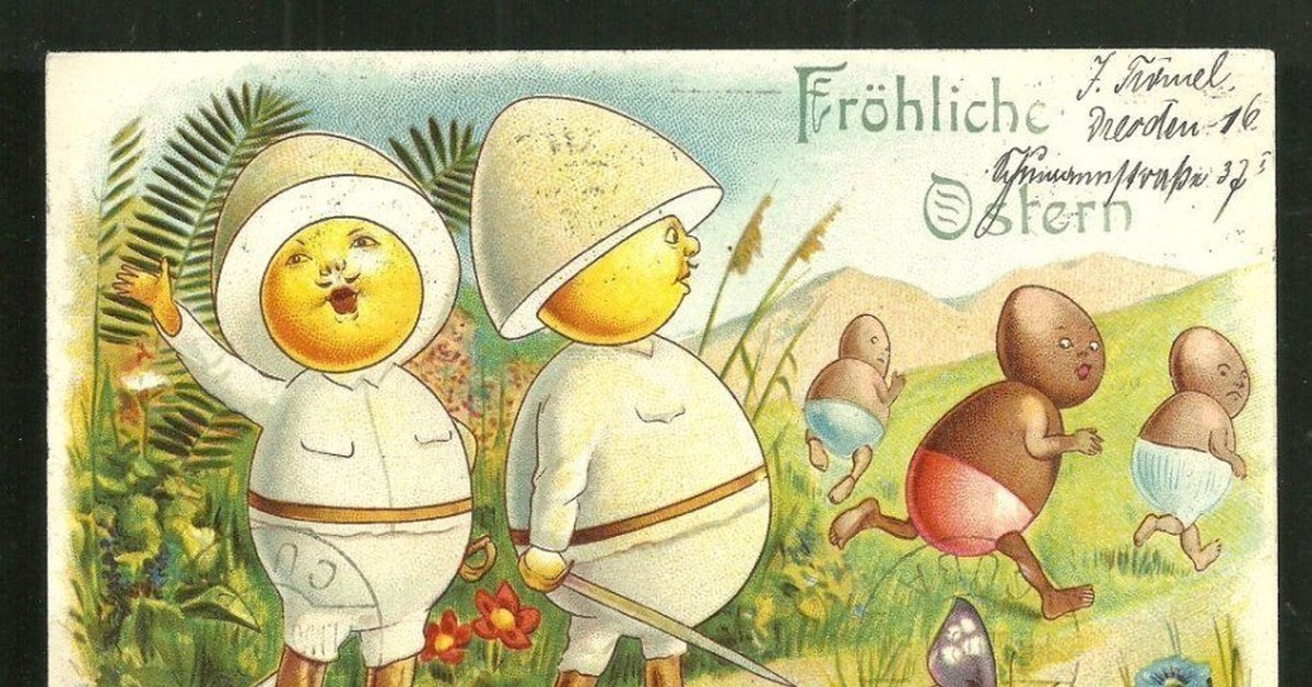 Немецкая пасха открытки
