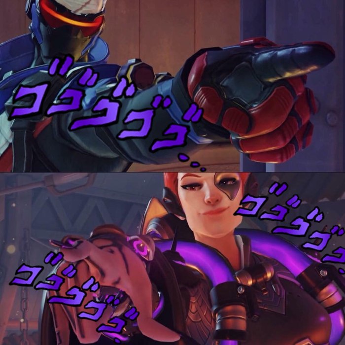 When you know a lot about references - Overwatch, Moira, Jojos bizarre adventure
