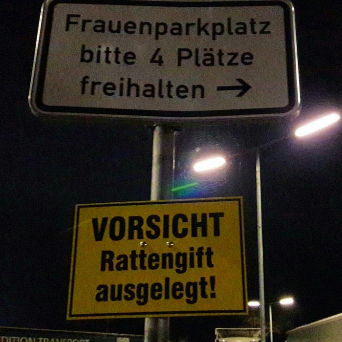 A fun combination of signs in Germany - Coincidence, Road sign, Germany