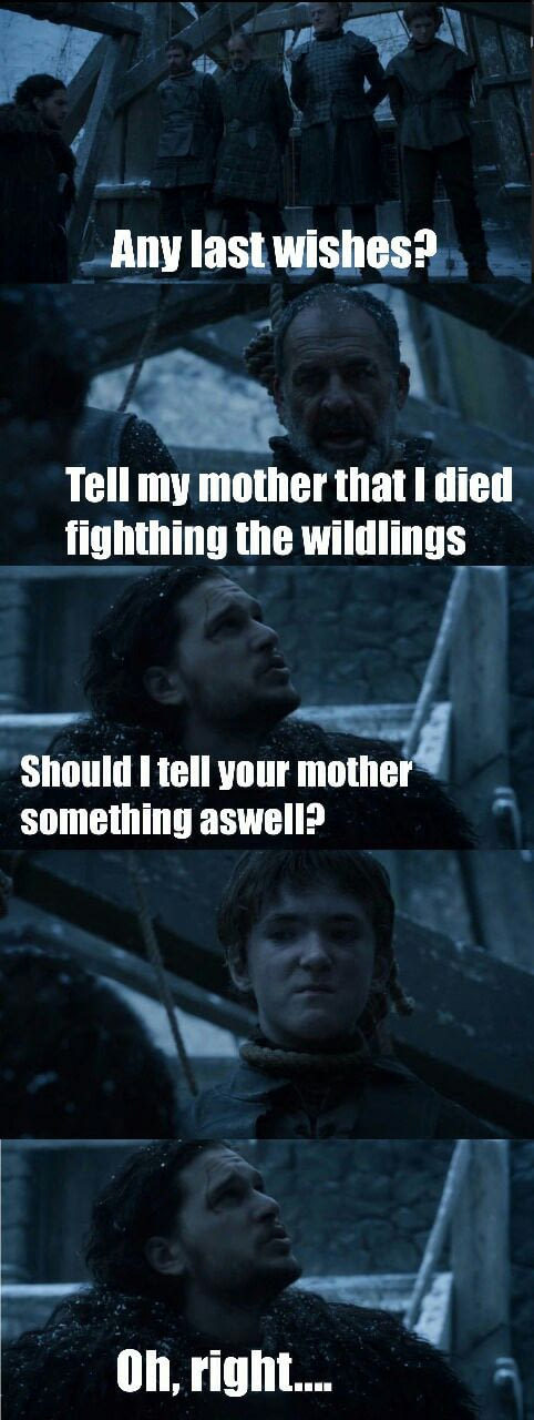 It turned out awkward - Game of Thrones, Jon Snow, The night Watch, Ollie