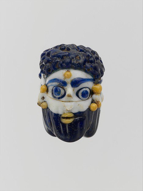 Phoenician glass amulets in the form of heads (masks) - Phoenicia, Glass, Antiquity, Amulet, Mask, Longpost