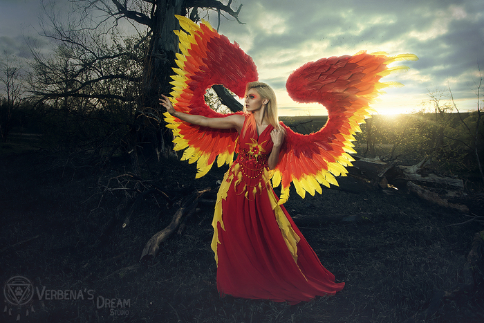 Phoenix by Verbena's Dream Studio - Феникс, Phoenix, Жар-Птица, Крылья, Огонь, Косплей, Длиннопост