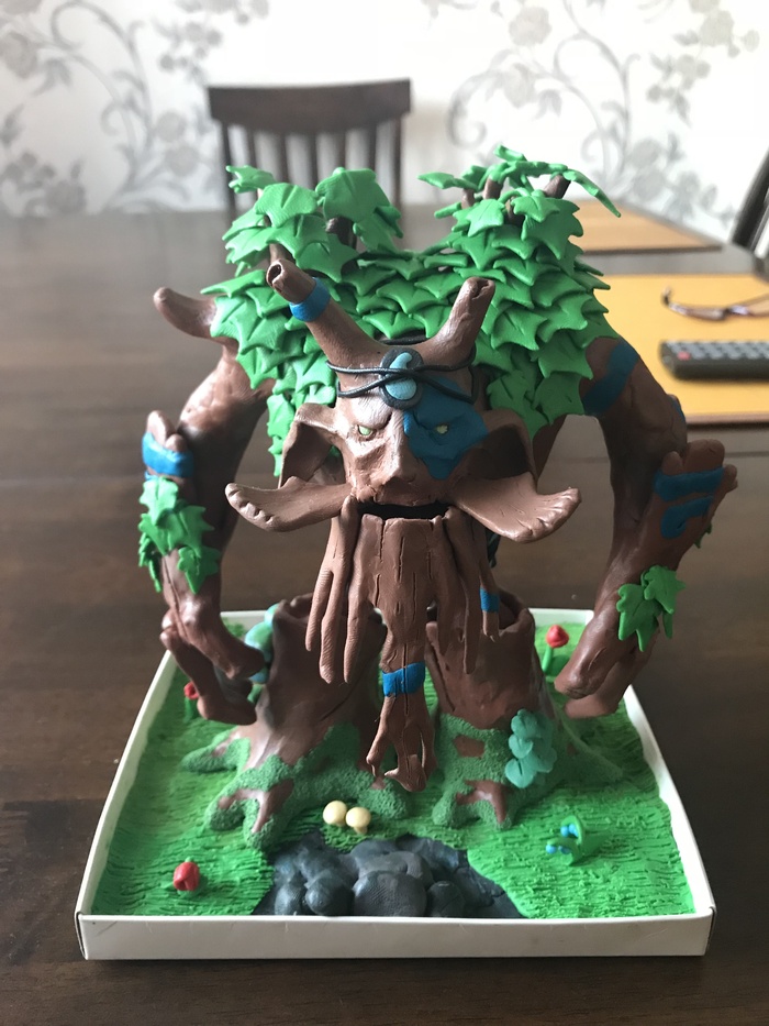 My younger brother sculpts from plasticine. - My, Лепка, Plasticine, Dota 2, Longpost