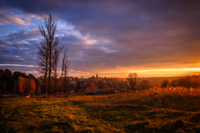 Autumn landscapes - Autumn, My, Kaluga, Sunset