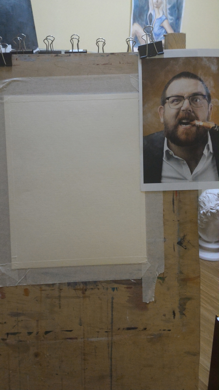 Learning to draw portraits: Nick Frost step by step - My, Nick Frost, Painting, Portrait, Art, Actors and actresses, England, Education, Longpost