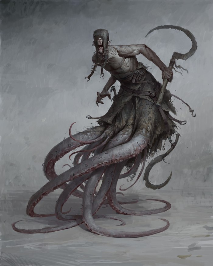 Reaper - Art, By Bogdan Rezunenko, Tentacles, Monster