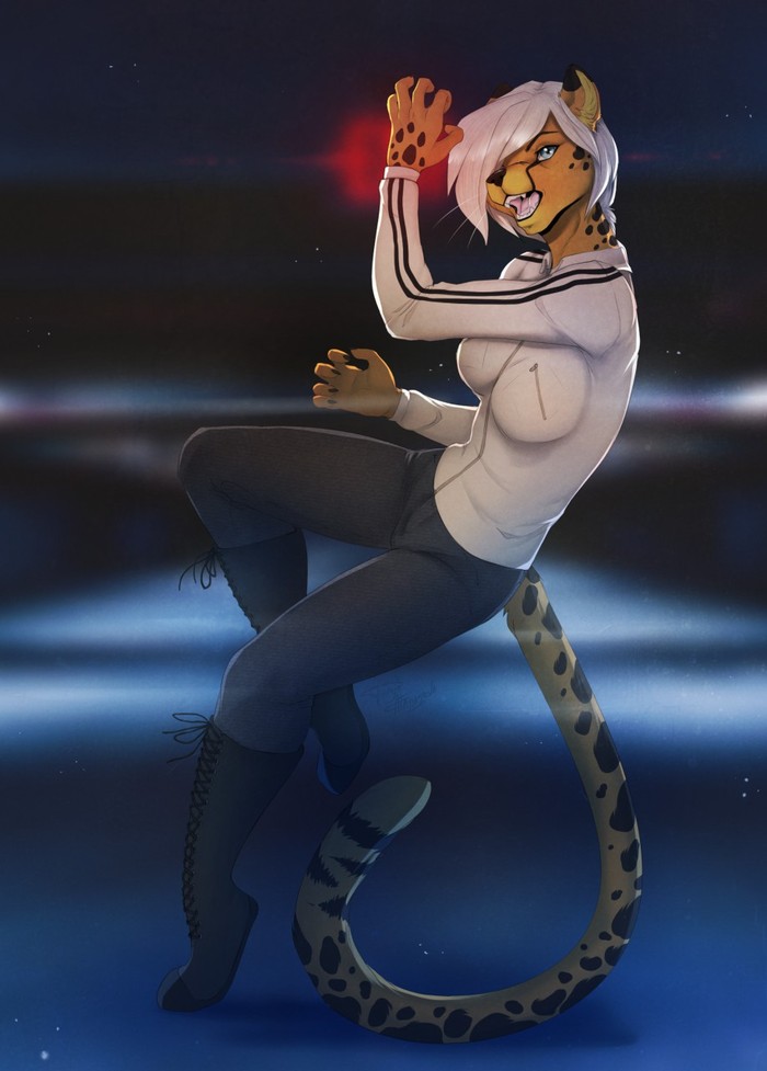 cheetah - Furry, Anthro, Art, Dafka