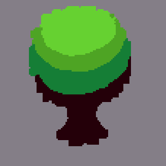 A simple pixel tree for your games! - My, Pixel Art, Pixel, Tutorial, Gamedev, Design, Longpost, Game development, Graphics, GIF