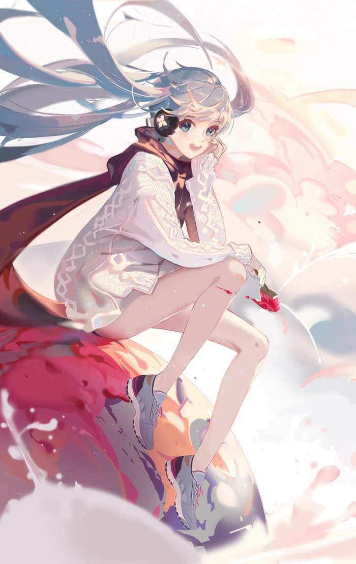 Hatsune Miku - Anime, Anime art, Vocaloid, Not anime, Hatsune Miku