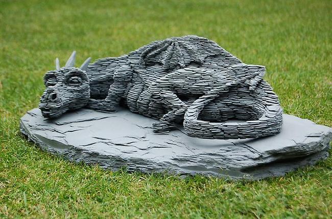 Incredible slate sculptures by British sculptor Stephen Kettle. - Slate, Sculpture, Longpost