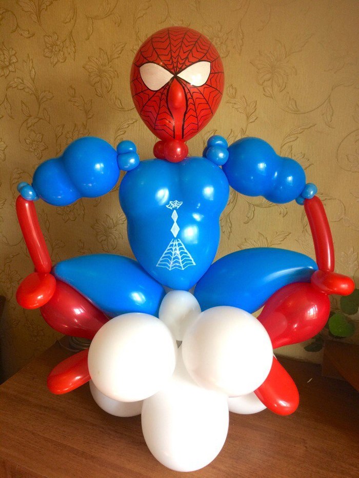 Such a proud spider-man is offered to be ordered for a children's holiday. - Spiderman, Ball