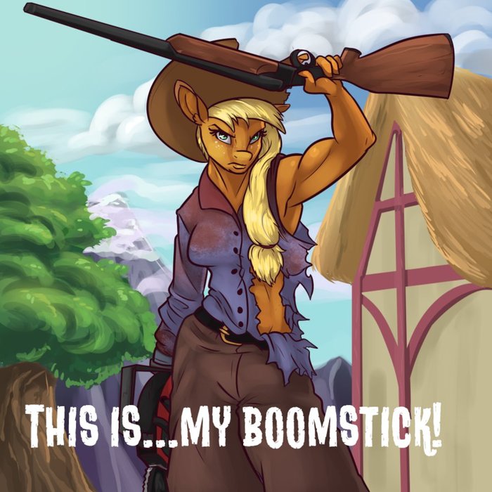 Applejack's Boomstick My Little Pony, , Rhe Evil Dead, Applejack, 