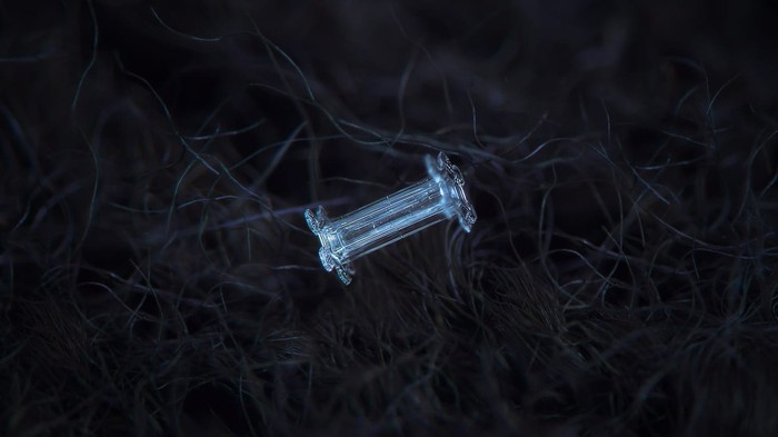 Closeup of snowflakes, as a separate view of the beautiful - Longpost, Snowflake, Beautiful, Macro photography