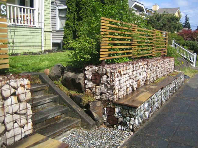 Do-it-yourself gabion fence - My, With your own hands, , , , Longpost