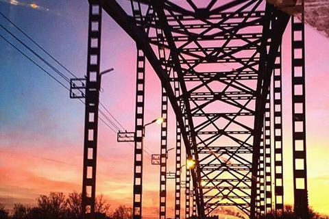 Рогачевский мост. Закат