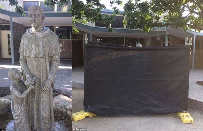 Catholic school in Australia had to cover up a new statue because of its ambiguity - Australia, Religion