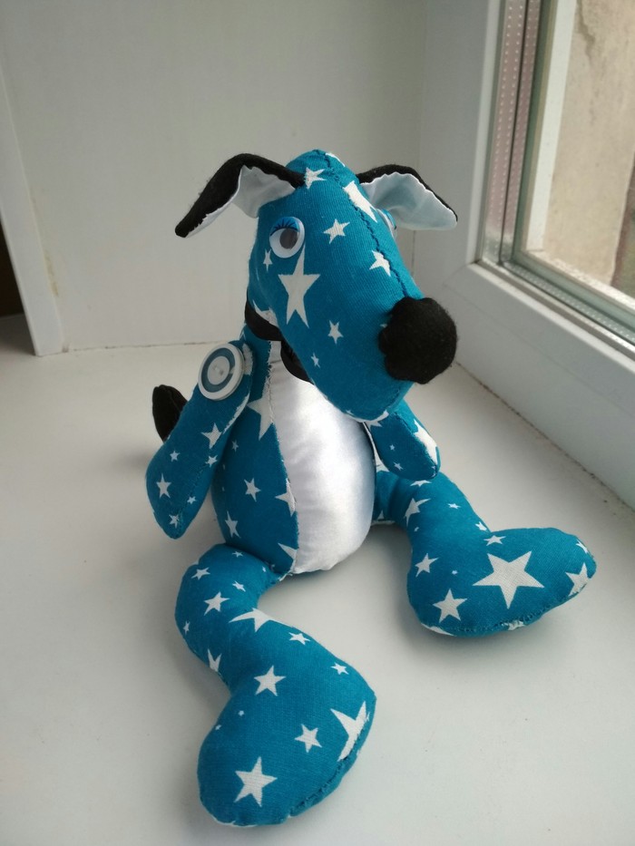 star dog) - Dog, Longpost, Star, Soft toy, My, New Year