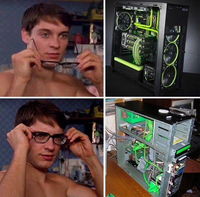 When a friend brags about how he modded a PC - PC modding, It seemed, Modding