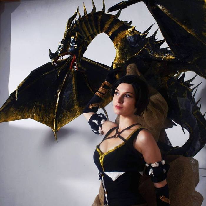 Enchantress and Dragon - My, Witcher, The Witcher 3: Wild Hunt, Cosplay, Fringilla Vigo, The Dragon, Longpost