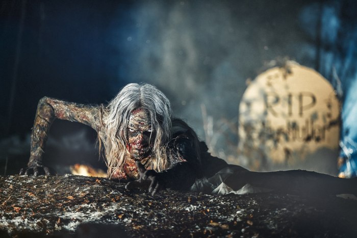 Zombie Photo Shoot by Elina Muller - My, , Zombie, , Horror, Halloween, Fashion model, Makeup, PHOTOSESSION