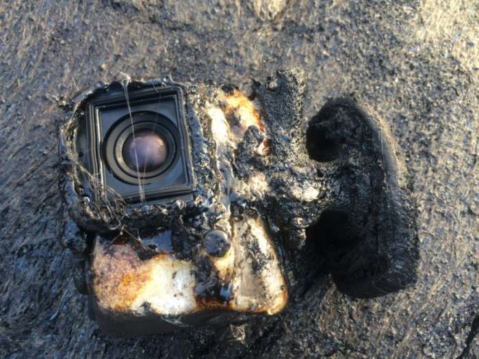 GoPRO survives hot lava - GoPRO, Lava, Hawaii, , Longpost, Kilauea Volcano