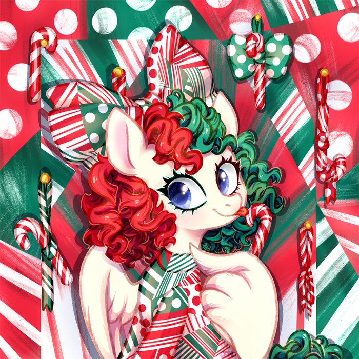 Candy Cane by JumbleHorse My Little Pony, Original Character, Candy Cane, Ponyart, Jumblehorse