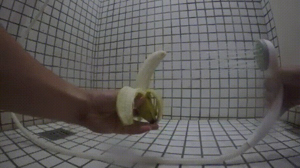 Новый душ в общежитии колледжа Колледж, Заграница, Общежитие, Душ, Банан, Гифка