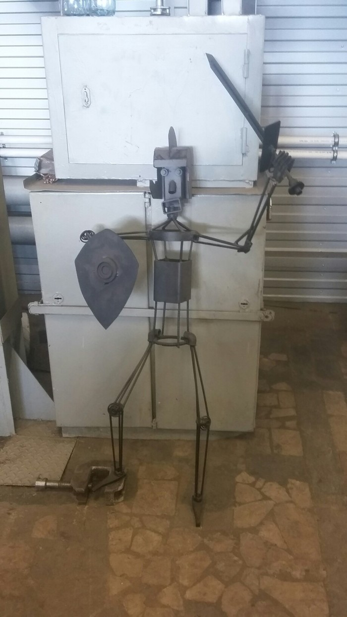 When a welder is bored at work. - My, Art, iron Man, Welder, Longpost