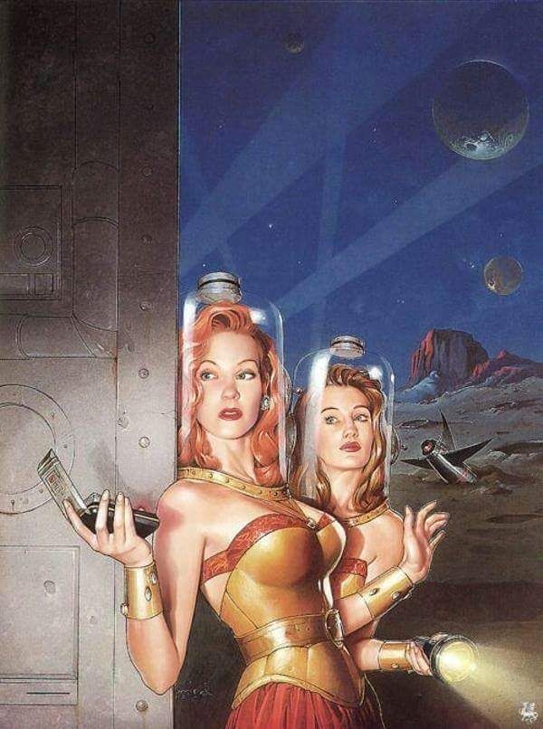 Retrofuturism post - Art, Images, Retrofuturism, Fantasy, Descendants, Longpost