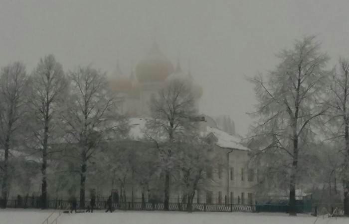 Winter fog. - Winter, My, Town, Fog, Temple