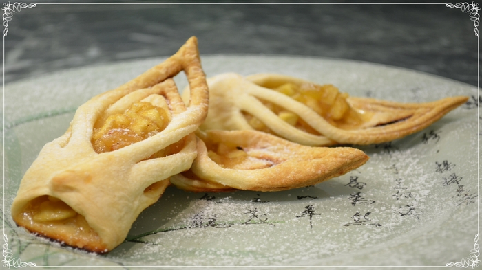 Puff pastry with apples and cinnamon - My, Bakery products, Puff, , homemade baking, Recipe, Longpost